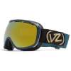 Von Zipper Chakra Snow Goggles - Peacock Metallic / Gold Chrome