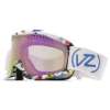 Von Zipper Sizzle Snow Goggles - Pattern Puke / Smoke Pink Chrome