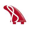 FCS FG-3 Epoxy Surfboard Tri Fin Set RedWhite