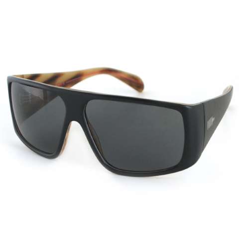 Mosley Tribes Quintana 62 Sunglasses - Matte Black  Wood Grey Lenses