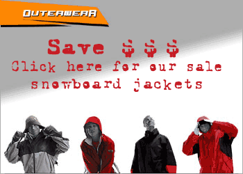 Stay warm and dry in the most effective snowboard jackets and outerwear from all the top brands expect only the best from technical weather proofing to taped seams and coated zippers. Don't forget to check out the Burton jacket  with ipod compatibility!